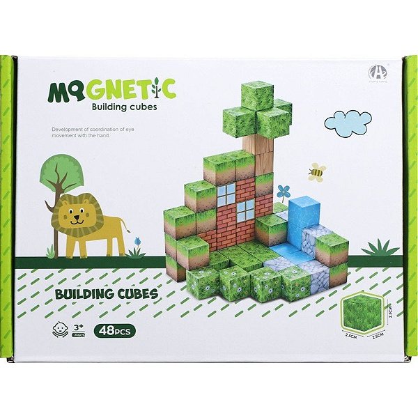Cubos Magnéticos de Construcción Magnetic Chuang Huang - CH1285 (48 pzs)
