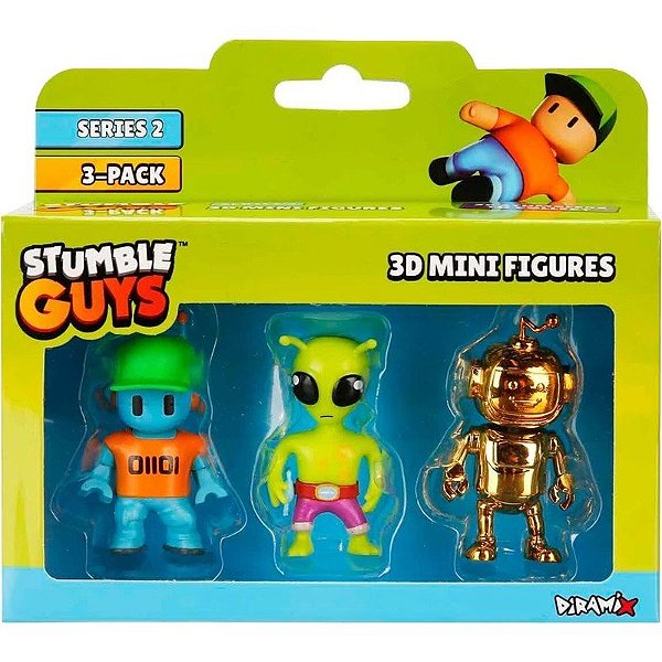 Bonecos Stumble Guys 3D Mini Figuras S2 Diramix Art.5 - 0439 (3 Unidades)