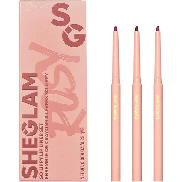 Lápis delineador Sheglam So Lippy Lip Liner Conjunto Rose Garden - 0,25g
