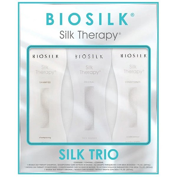Kit Champú+Acodicionador+Tratamiento BioSilk Silk Therapy (3 de 207mL)