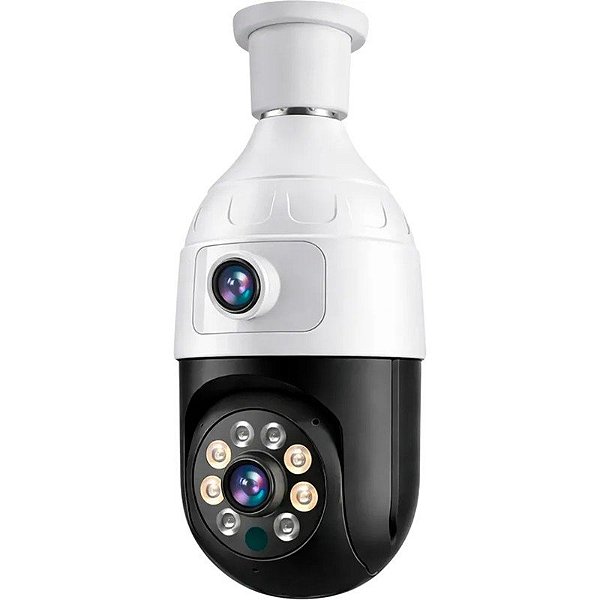 Câmera de Segurança Satélite A-CAM8003D 4MP Wi-Fi - Branco/Preto