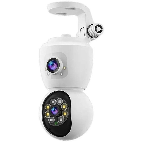 Câmera de Segurança Satellite A-CAM8001D 4MP Wifi com Suporte - Branca