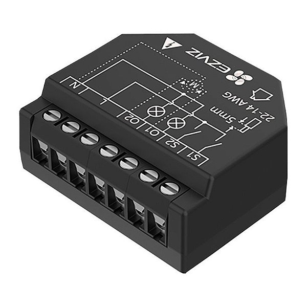 Interruptor Smart Ezviz Wi-Fi Relé 2PM CS-T36 Preto