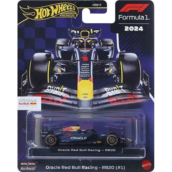 Carro Fórmula 1 Oracle Red Bull Racing RB20 Hot Wheels Premium - Mattel HRV11 JBM12