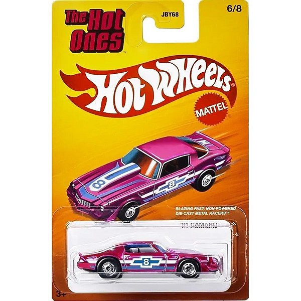 Carro Hot Wheels Camaro 81 Metal The Hot Ones - JBY68-JBY74