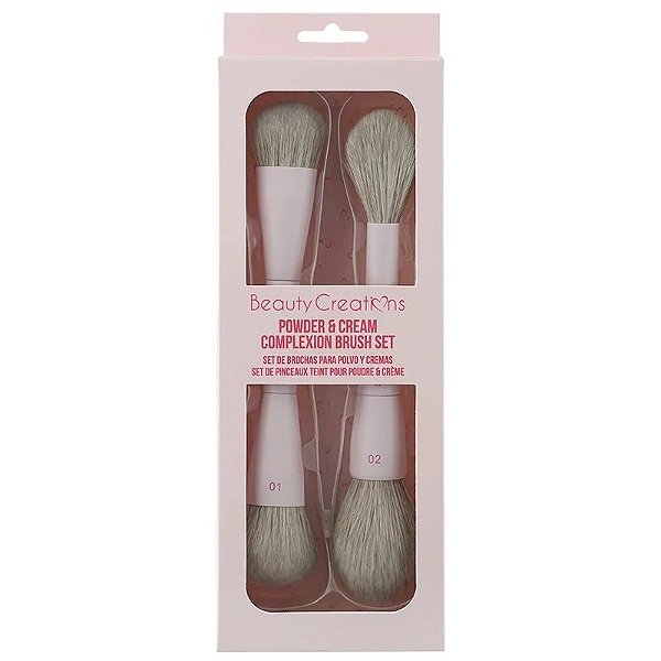 KIT Pincel Beauty Creations Pó e Creme Complexão Pincel - TJ-BS3