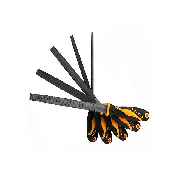 Jogo de Limas de Aço Tolsen 32038 200MM 5 Peças