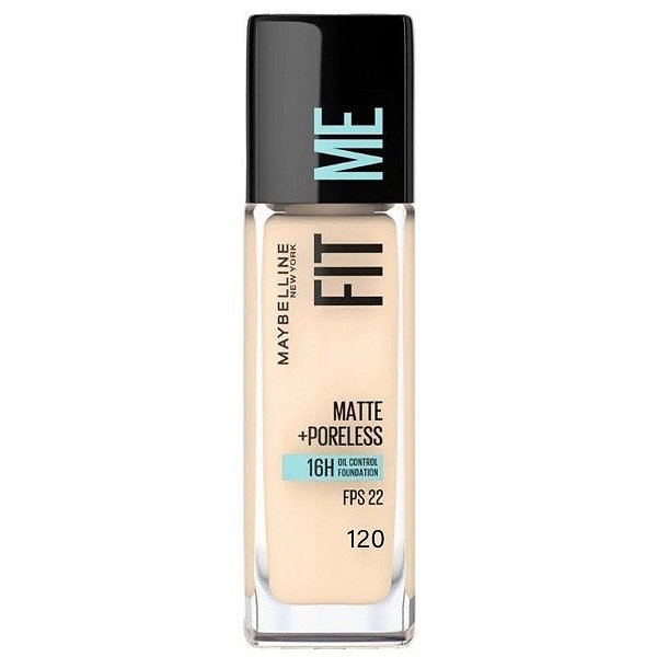Base Líquida Maybelline Fit Me Matte + Poreless 120 Classic - 30mL