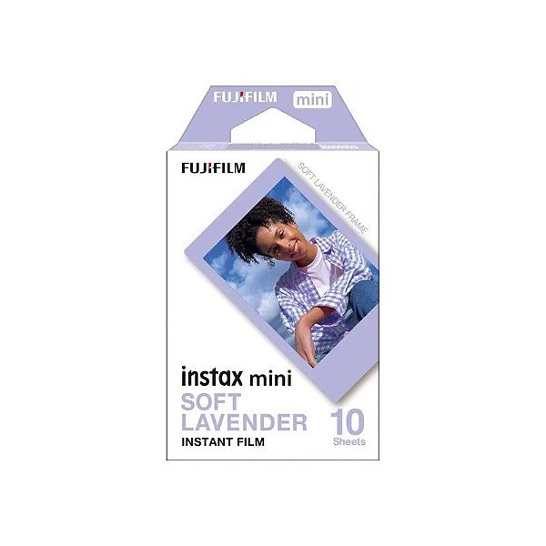 Papel Térmico Fujifilm Instax Mini Soft Lavender - (10 Folhas de Filme)