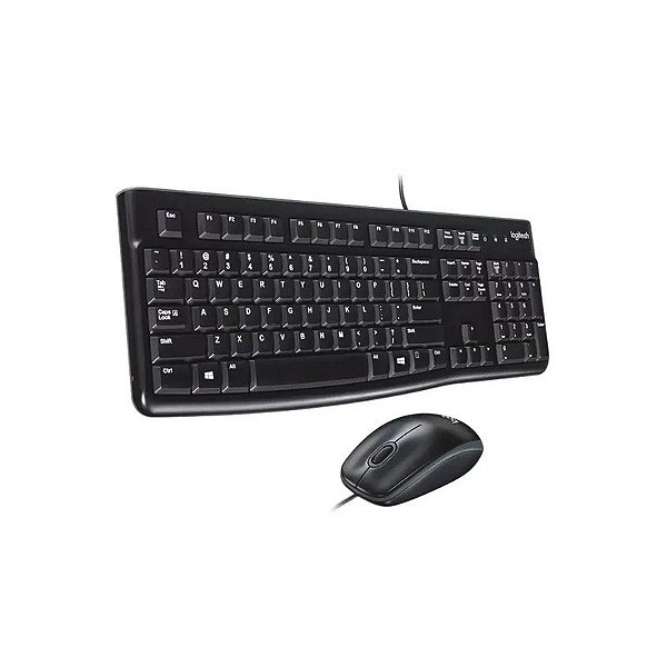 Mouse e Teclado com Fio Logitech MK-120 / Preto (920-002565)