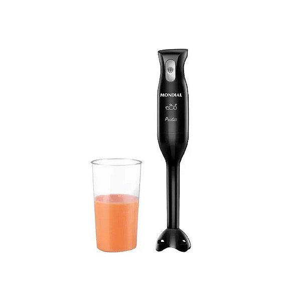 Liquidificador Mondial Pratic M-15-B 200 Watts com Copo de 600 ML 220V ~ 50/60 HZ - Preto