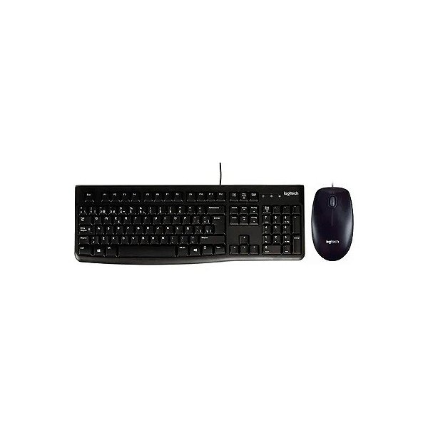 Kit Mouse e Teclado Logitech MK120 - 1000 DPI - Inglês - Preto