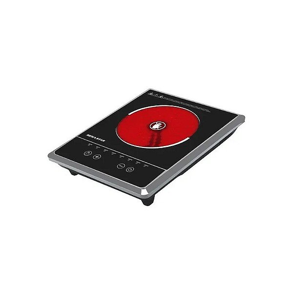 Fogareiro Infravermelho Megastar ER60B 2.000 Watts 220 - 240 V ~ 50/60 Hz - Preto/Prata