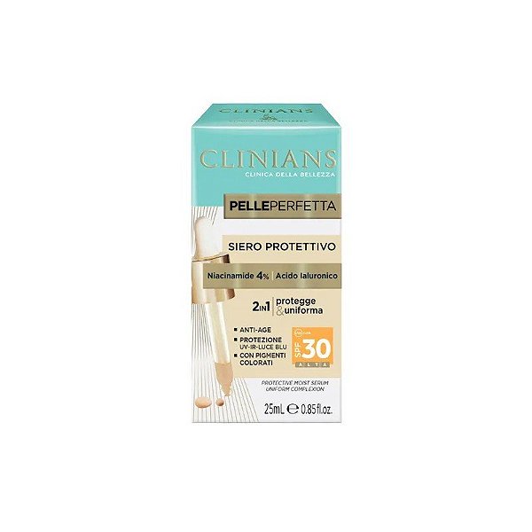 Sérum Facial Clinians Pelle Perfetta Sérum 2 Em 1 25 ML