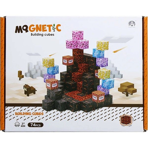 Cubos Magnéticos de Construcción Magnetic Chuang Huang - CH1351 (74 pzs)