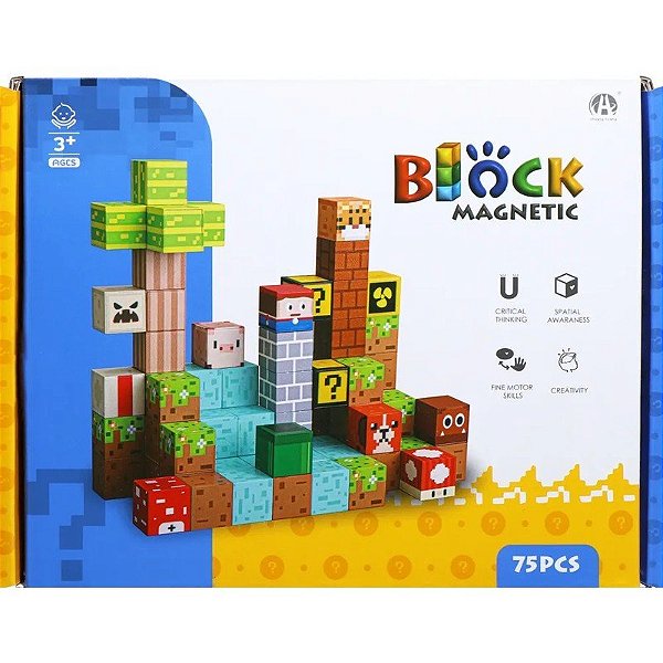 Blocos Magnéticos de Construção Chuang Huang - CH1374 (75 peças)