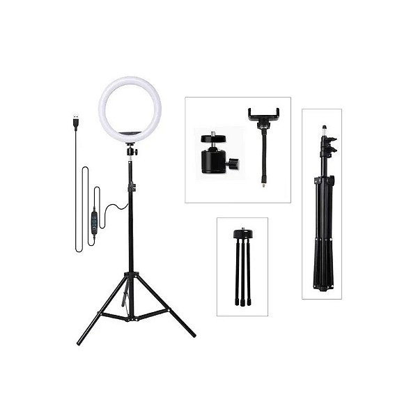 Suporte LED Satellite A-MK10 10" + Tripé 2,10M