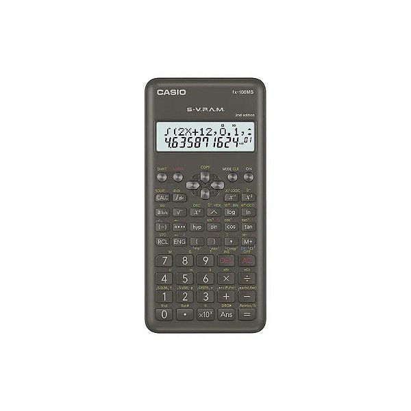 Calculadora Científica Casio FX-100MS 2nd Edition - Preta