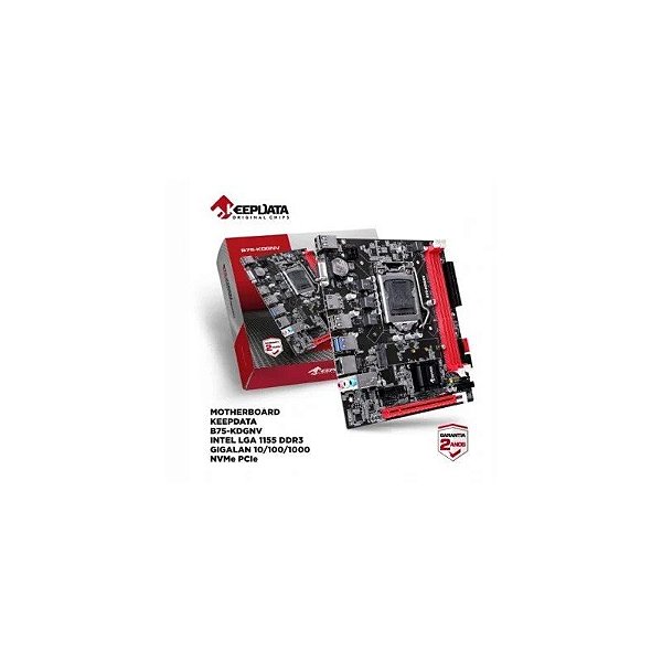 Placa Mãe 1155 Keepdata B75-KDGNV Giga/Nvme/DDR3/HDMI