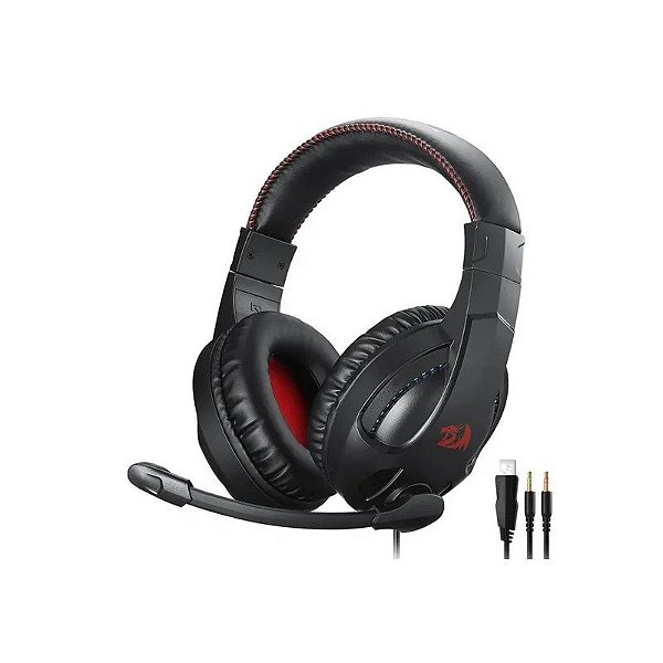 Fone P2 Redragon H211-RGB c/Microfone Cronus Preto