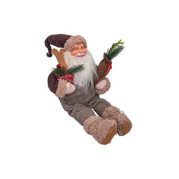 Boneco de Natal Papai Noel Sentado 30CM