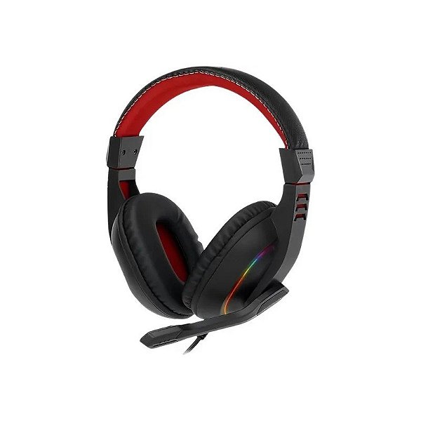 Fone P2 Redragon H120 RGB Ares Preto/Vermelho