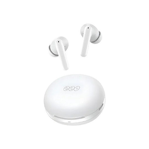 Fone de Ouvido Sem Fio QCY T13 TWS Anc 2 Bluetooth - Branco Lua