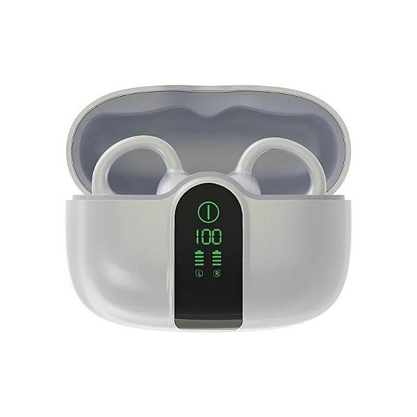 Fone de Ouvido Sem Fio Blackview Airbuds 15 com Carregador - Branco Gelado