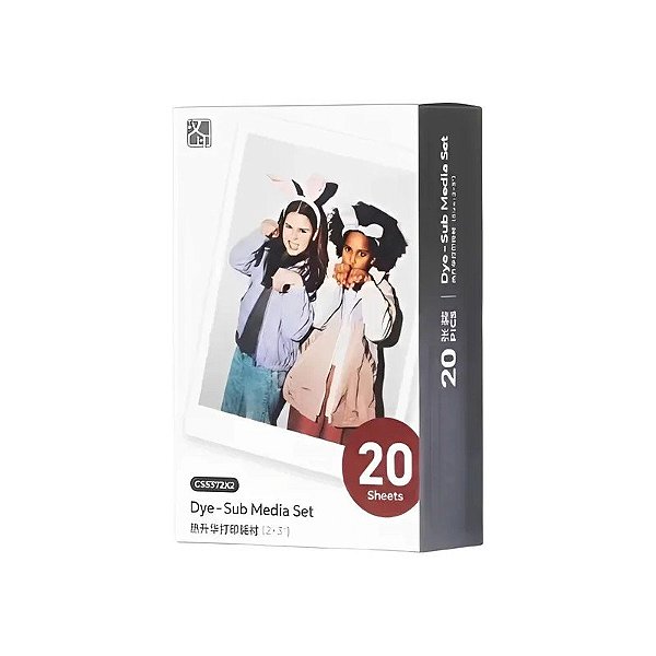 Papel Fotográfico Hanin 2X3" para Câmera Z5S - 20 Unidades