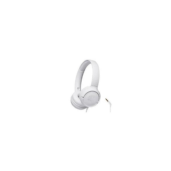Fone de Ouvido JBL Tune T500 Pure Bass com Fio - Branco