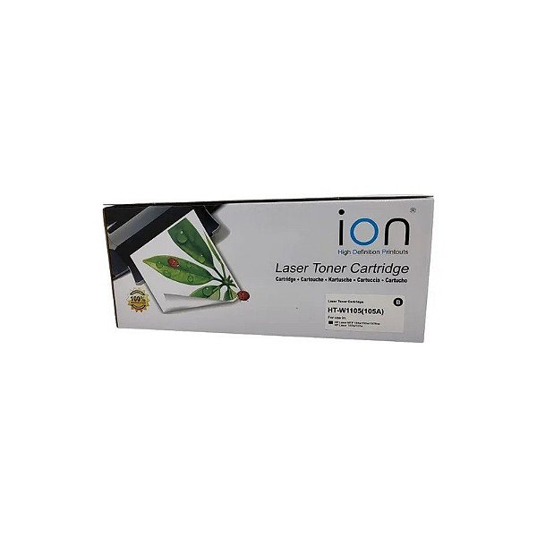 Cartucho de Toner Ion 105A(W1105A) Preto (Laser 107-MFP 135-M137)1000 Páginas