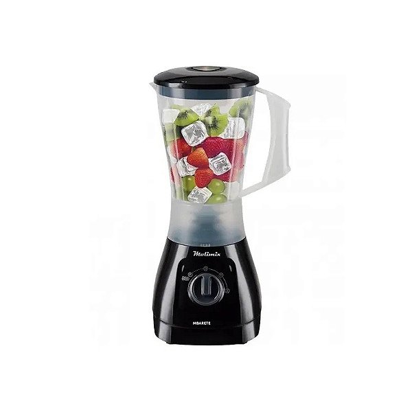 Liquidificador Molimix Mbarete ML-900 900 Watts 1.5 Litros 2 Velocidades + Pulsar 220V ~ 50/60 Hz - Preto