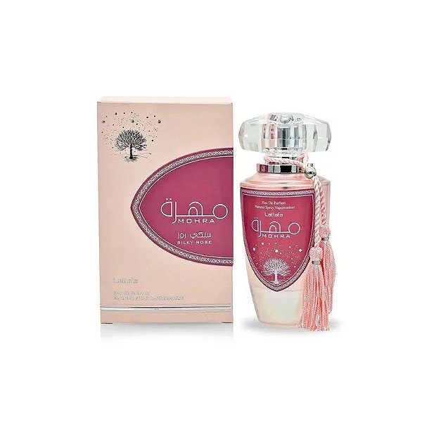 Perfume Lattafa Mohra Silky Rose Eau de Parfum Feminino 100ml