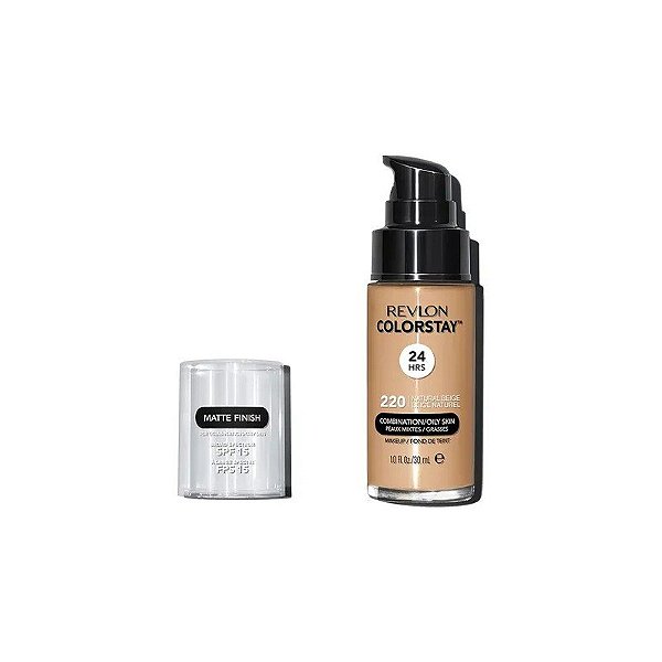 Base Líquida Revlon Colorstay Matte Toque FPS15 Bege Natural 220 - 30ML