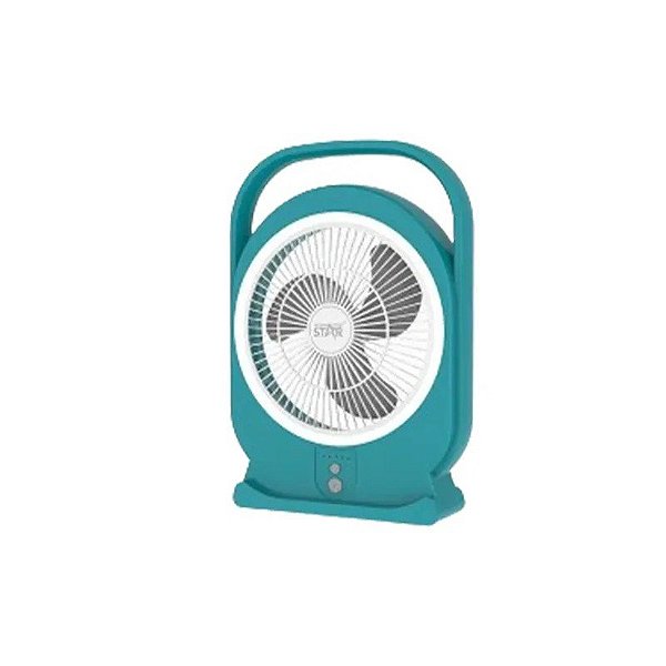 Ventilador de Mesa Winningstar ST-4064 20 cm 6W/Recarregável/USB-C/5 Velocidades - Turquesa