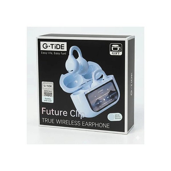 Fone de Ouvido G-Tide Future Clip Earphone - Branco