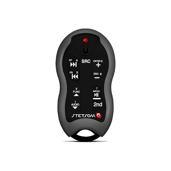 Controle Remoto Stetsom SX2 - Longa Distância - Universal - 500M - Preto e Cinza