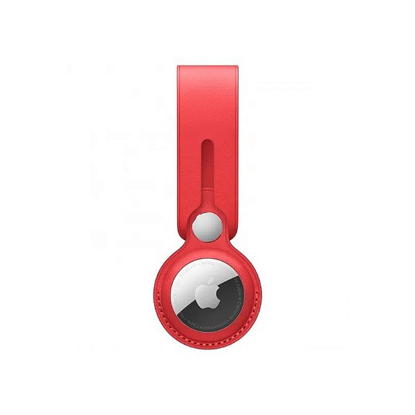 Estojo Protetor Apple para Airtag Leather Loop MK0V3ZM/A - Vermelho