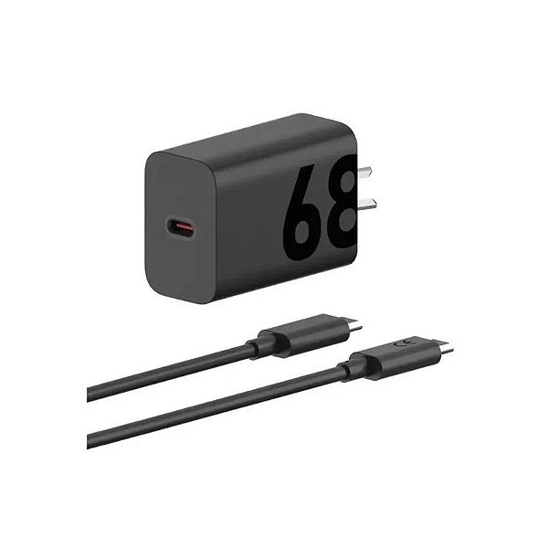 Carregador Motorola MC-686N 68W USB-C com Pino Arg - Preto (Deslacrado)
