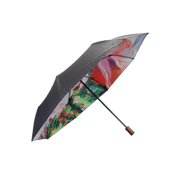 Guarda-Chuva Adulto Design Paisagem Floral Artística