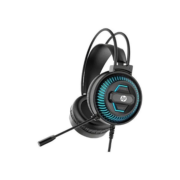 Fone de Ouvido Gamer HP DHE-8001U USB 3.5 MM - Preto