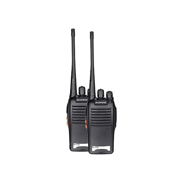 Rádio Comunicador Baofeng BF-777S 5 W UHF 400-470 MHz - Preto 2 Peças