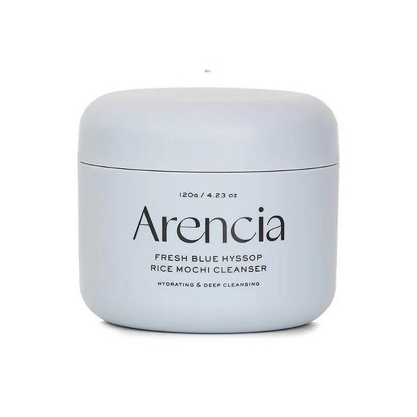 Limpador Facial Arencia Fresh Blue Hyssop Rice Mochi Cleanser de 120 G