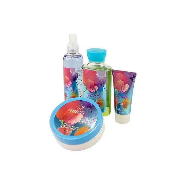 Kit Body Splash Dear Body Fly Away - Feminino - 236 ML + 295 ML + 59 ML + 200 G