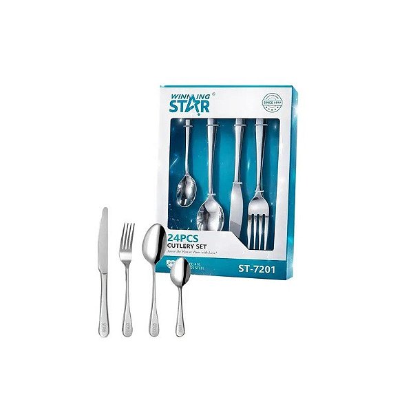 Jogo de Talheres Winningstar ST-7201 - 24 Peças