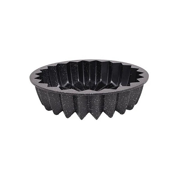 Forma Redonda Antiaderente para Bolo, 24x6,5 cm, Preta