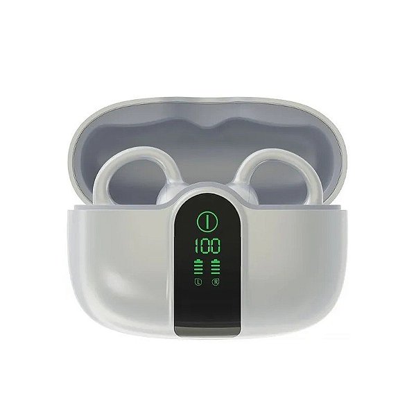 Fone de Ouvido Sem Fio Blackview Airbuds 15 com Estojo - Branco Gelado