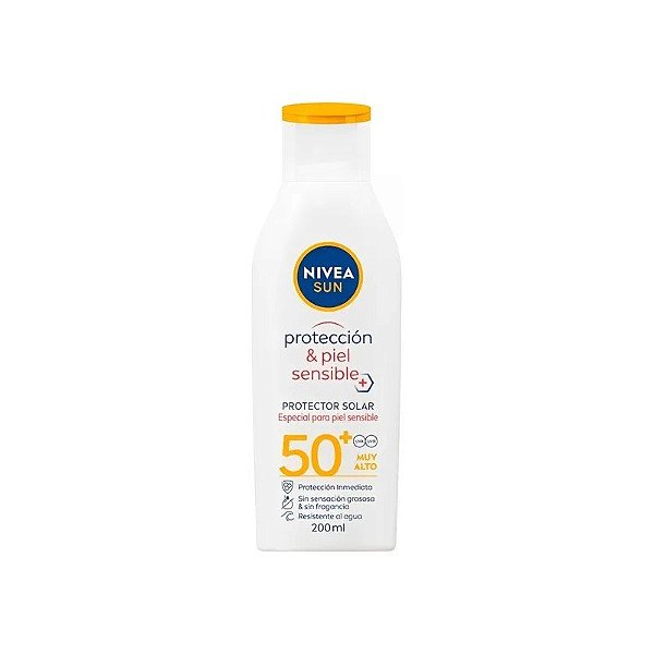 Protetor Solar Nivea Sun Proteção e Pele Sensível FPS 50 - 200ML