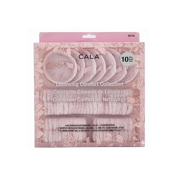 Kit de Limpeza Facial Cala Comfort Blossom Pink 1 Peças