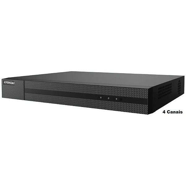Gravador DVR Hyundai HY-204Q-K1 com entrada de 4 Canais HD 1080p